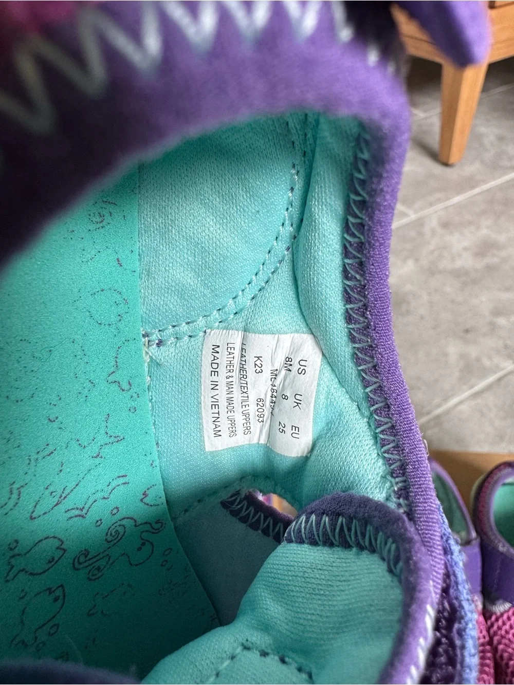 Merrell Kids Purple and Teal Bare Steps H2O Water Shoes